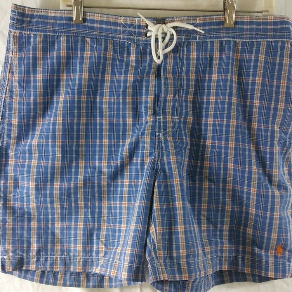 Polo Ralph Lauren Size Large Plaid Swim Shorts